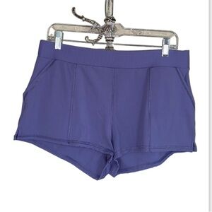 Free People shorts pocket movement medium purple NEW pull on